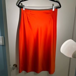Nasty Gal Midi Satin Slip Skirt